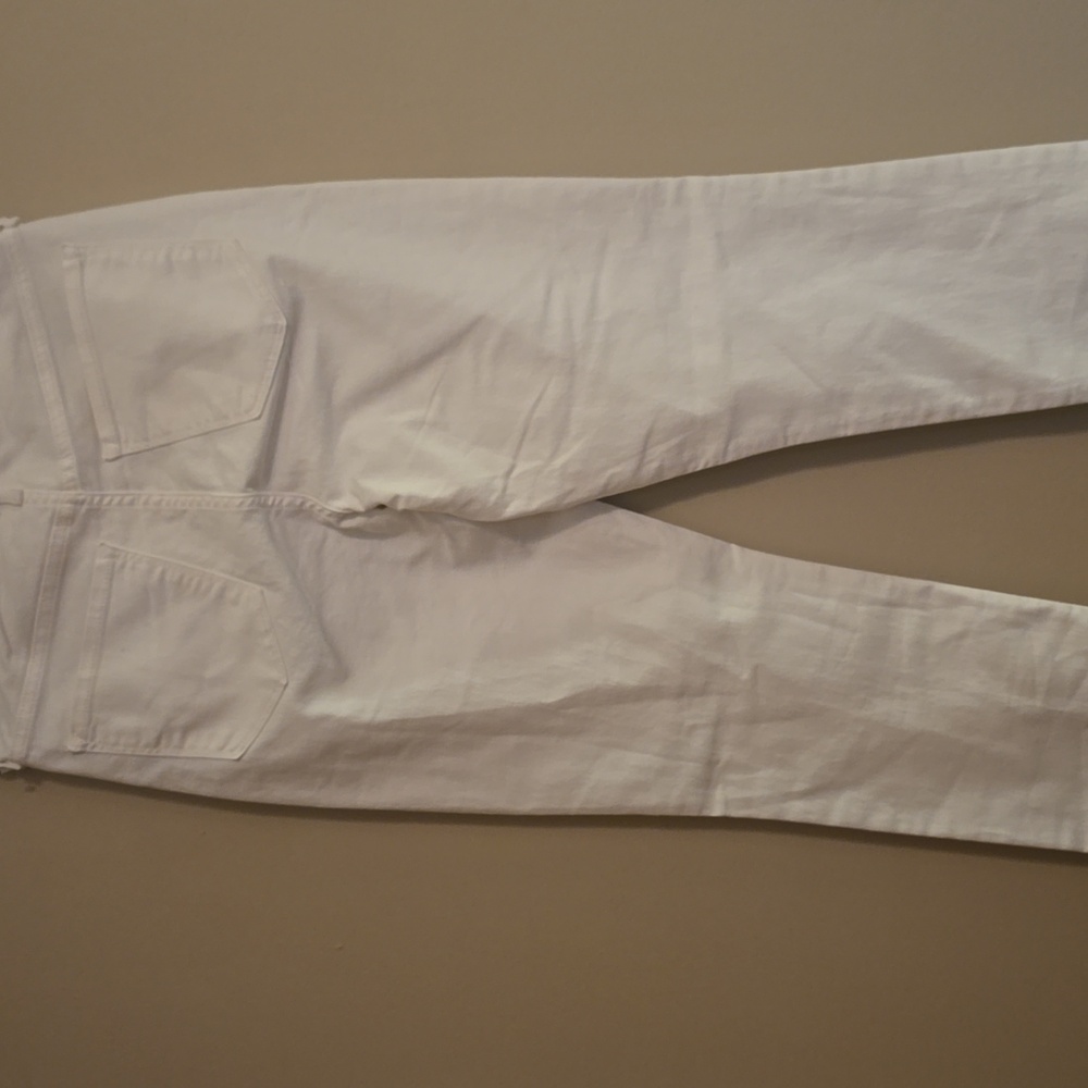 New Old Navy Women's Size 6 Tall White High-rise Wow Straight Denim Jeans - Picture 4 of 6